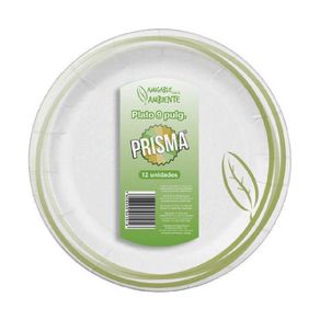 Set 12 Platos Desechables De Papel 9 Plg - Prisma