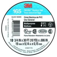 Cinta De Aislar Negra De 3/4 Plg X 30 Pies - 3M