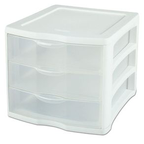 Organizador De Plástico Pequeño 3 Gavetas - Sterlite