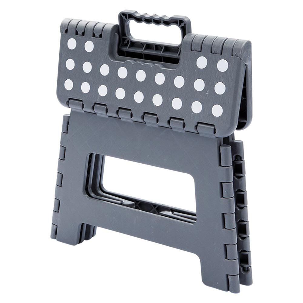 Banco Plegable Plástico 29 x 22 x 22 cm Color Gris