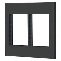 Placa De 6 Módulos Negro - Volteck