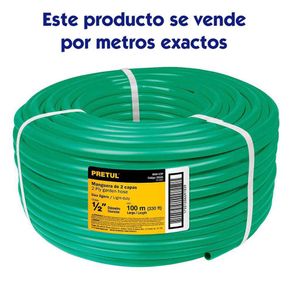 Manguera Por M 1/2 Plg 2 Capas - Pretul