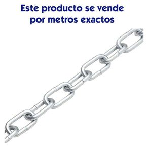 Cadena 2/0 Eslabon Ancho 450 Lb Zinc