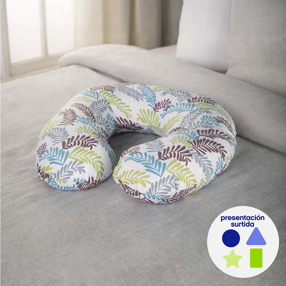 Almohada para Lactancia Tipo Dona de 48 Cm de Microfibra - Diseños Surtidos Almohada para Lactancia de Microfibra Estampada de 48 cm - Presentación Surtida