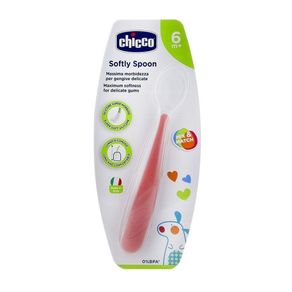 Cuchara Silicón 6M+ Roja