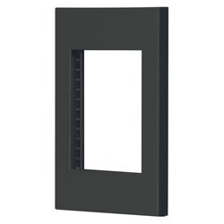 Placa De 3 Módulos Negro - Volteck