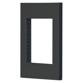 Placa De 3 Módulos Negro - Volteck