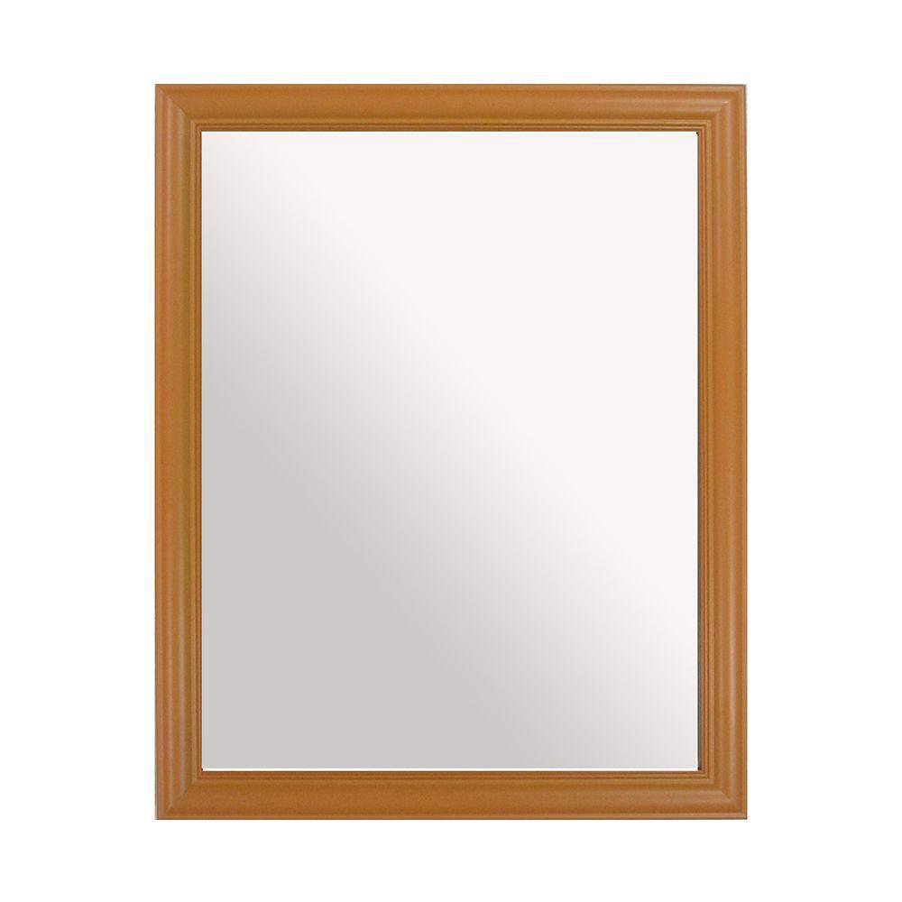 Espejo de Pared 40 x 50 cm Diseño Rectangular Color Blanco Café