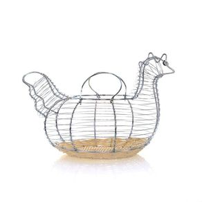 Canasta Para Huevos Gallinita Base Trenzada - Nordika
