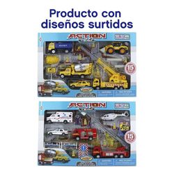 Fire & Constuction Playset - Express Wheels