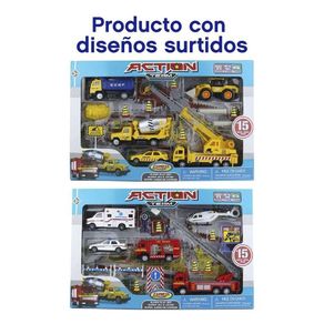 Fire & Constuction Playset - Express Wheels