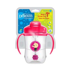 Vaso-Con-Pajilla-Y-Asas-9Oz-Rosado--6M-----Dr.-Browns