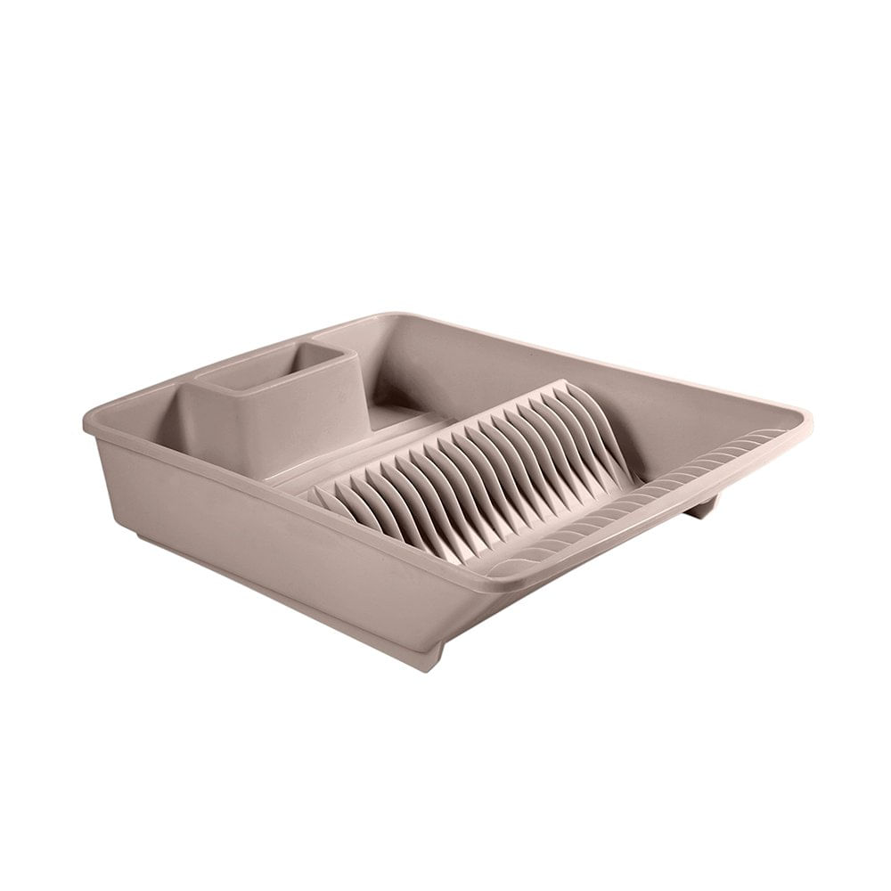 Escurridor de Platos 45 x 33 x 10 cm de Plástico Color Beige Escurridor de Platos de Plást…
