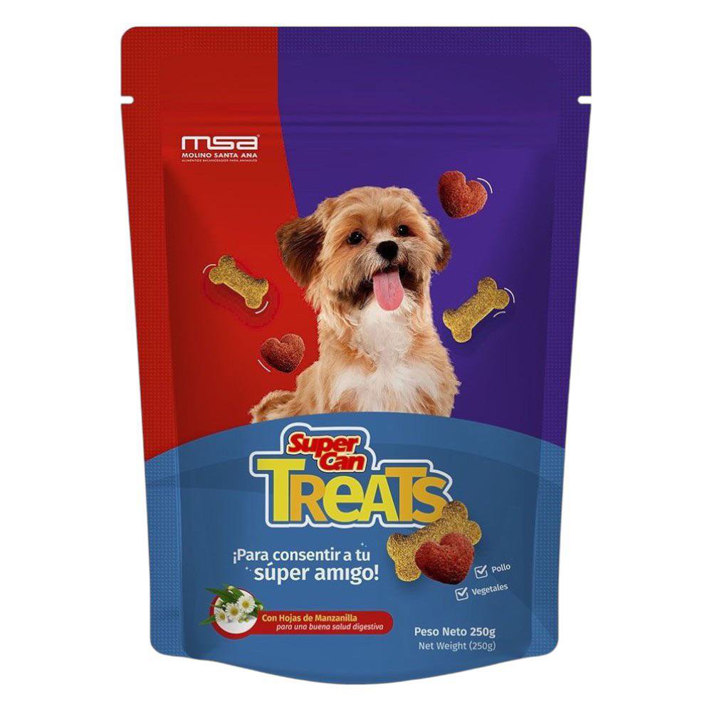 Galletas para Perro Treats Sabor Pollo y Vegetales Sobre de 250 g