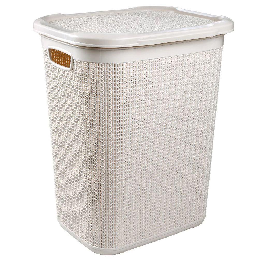 Canasta para Lavandería 50 L 43 x 34 x 5 cm Color Crema