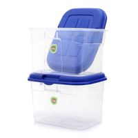 Set 2 Cajas Jumbito 32 L Transp - Guateplast Varios Colores