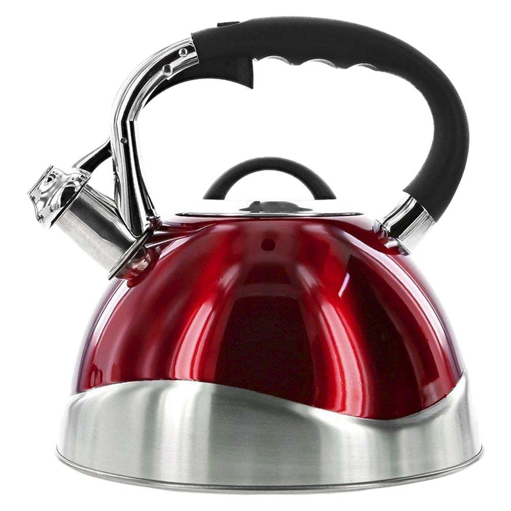 Tetera de Acero Inoxidable con Silbido 3.2 L Color Rojo