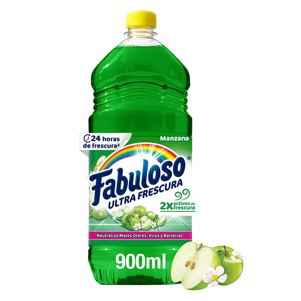 Desinfectante Multiuso 900 Ml - Varios Aromas Manzana