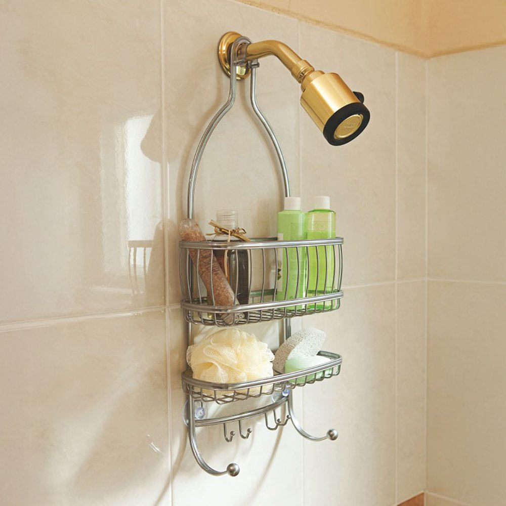 Organizador para Ducha 2 Niveles de Metal Acabado Cromado