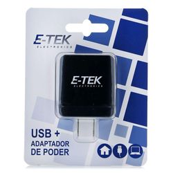 Conector De Pared De 3.1 A - E-Tek