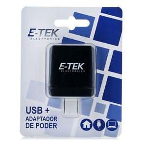 Conector De Pared De 3.1 A - E-Tek