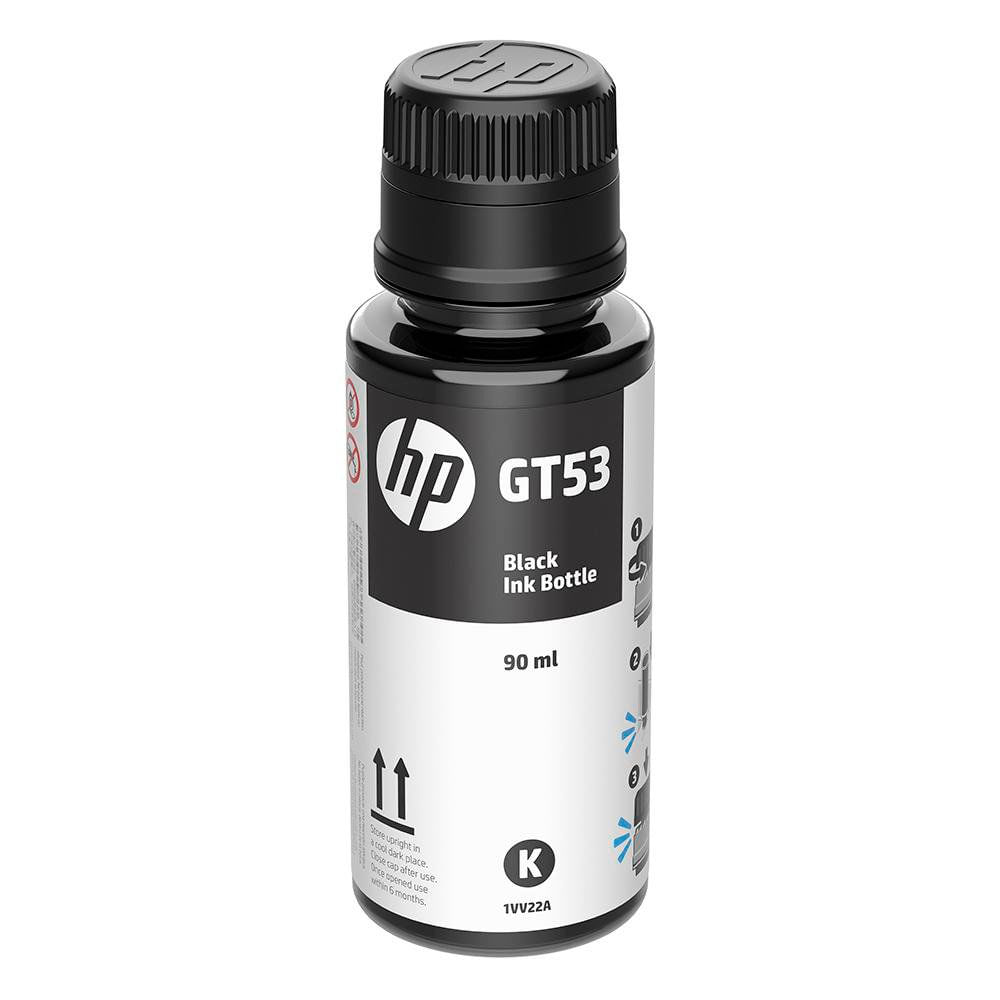 Botella de Tinta HP GT53 en Color Negro de 90 ml
