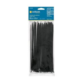 Cincho Estándar De 8 Plg Y 40 Lb Negro 50 Pzas - Volteck