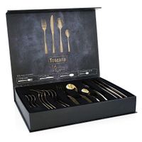 Set De 16 Cubiertos Acero Inoxidable Color Dorado - Toscana