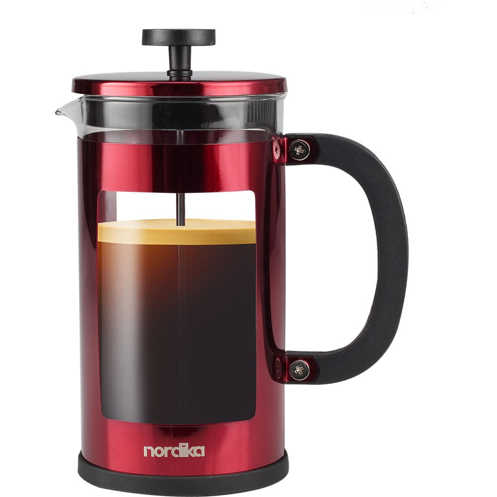 Cafetera Prensa Francesa de 1000 ml Color Rojo
