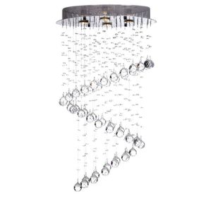 Lámpara De Techo 'Zig Zag' Cristal 4Bombillosxgu10X50Wmax - Zlumini