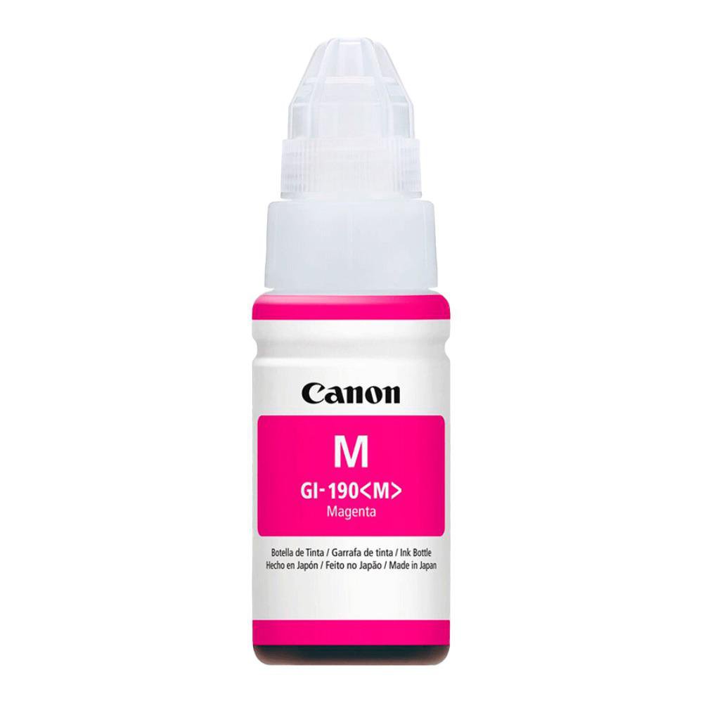 Botella de Tinta Canon GI-190 Magenta de 70 mL para Impresoras PIXMA G Series
