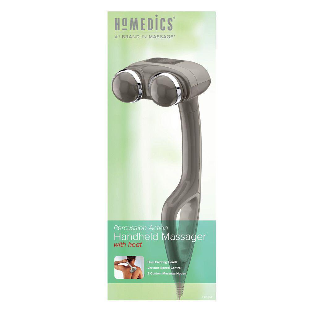 Masajeador de Percusión con Calor y Mango Extensible