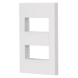 Placa De 2 Módulos Blanca - Volteck