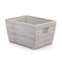 Canasta Con Agarradores De Metal Beige - Elements