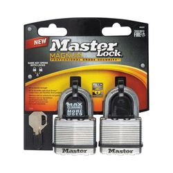 Set De 2 Candados Laminados Con Gancho Corto De 2