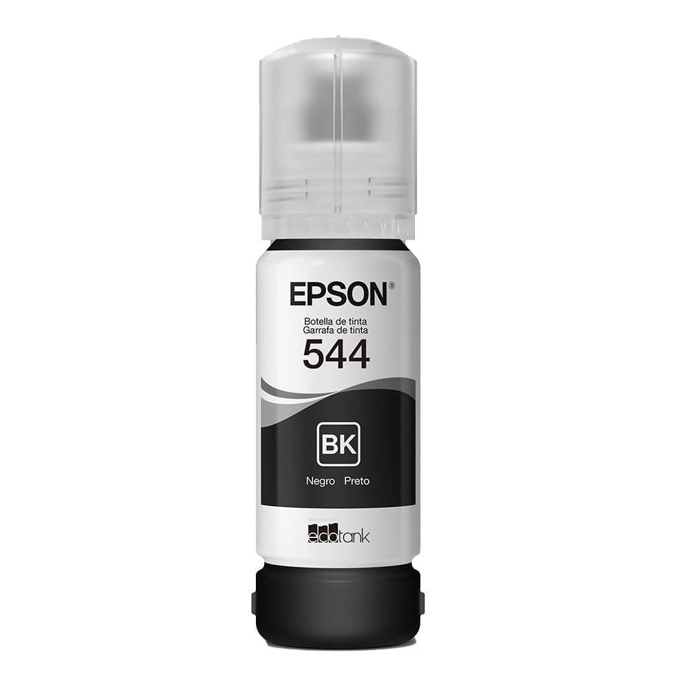Botella de Tinta Epson T544 Negra de 65 mL para Impresoras EcoTank Compatibles