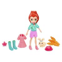Polly Pocket Lila Y Su Mascota - Mattel