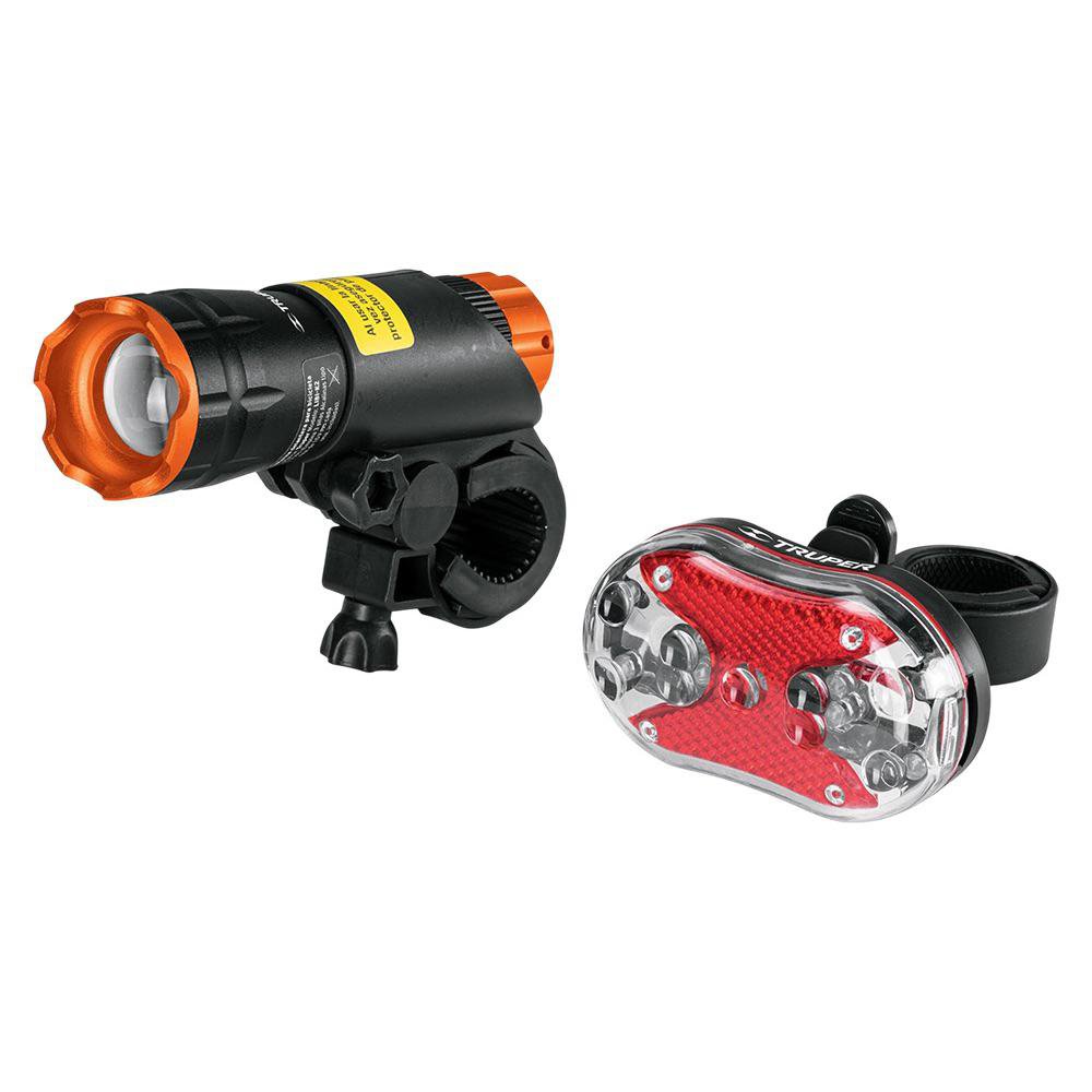 Linterna para Bicicleta IPX4 LED de 190/100 Lm 2 Unidades