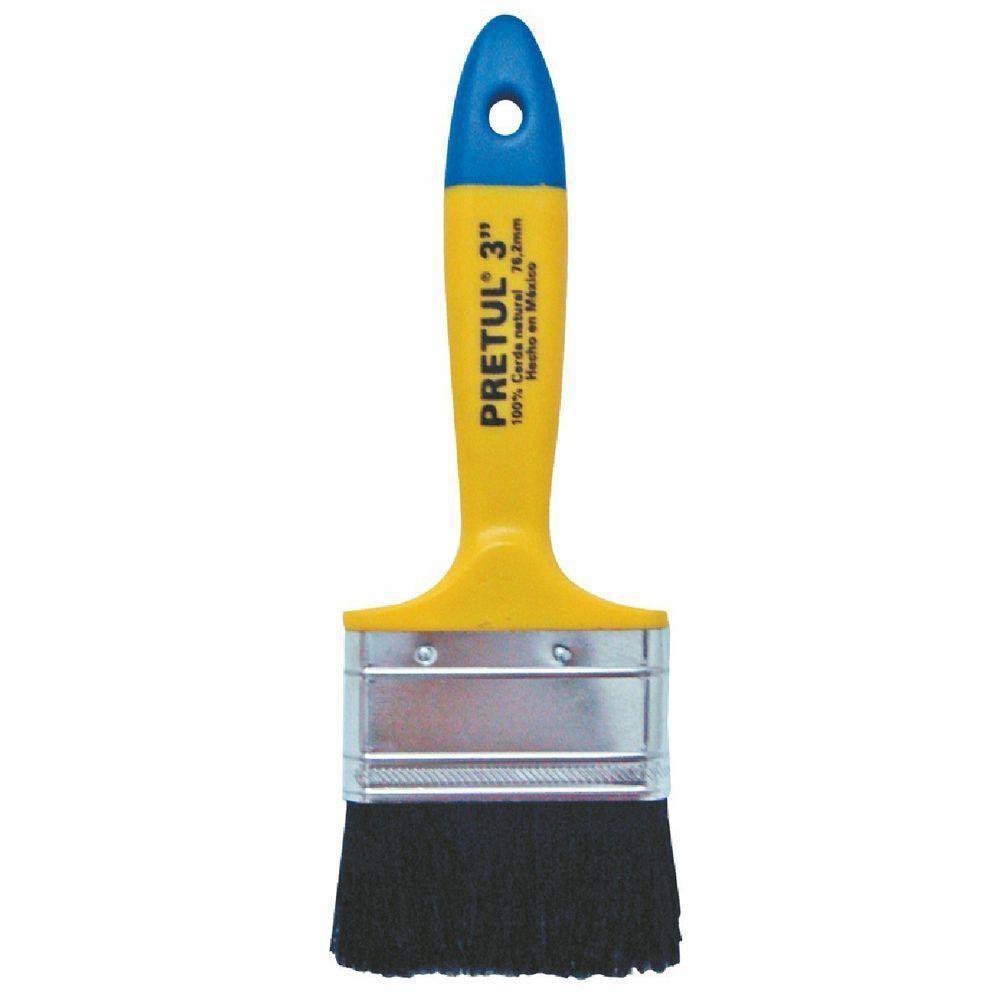 Brocha de Cerda Natural Recta de 3 plg