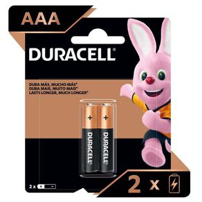 Batería Alkalina AAA 2 Pzs - Duracell