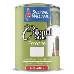 Colonial Style Esmalte Brillante Blanco 1/4 Gal - Sherwin Williams