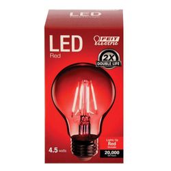 Bombilla Pera Led Rojo E27 De 4.5 W - Feit
