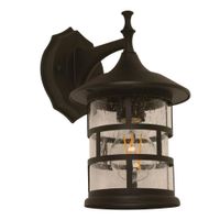 Lámpara De Pared E27 1L 60W Acab. Negro - Zlumini