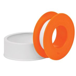Cinta De Teflón 1/2 Plg X 7 M Con Empaque Color Naranja - Truper