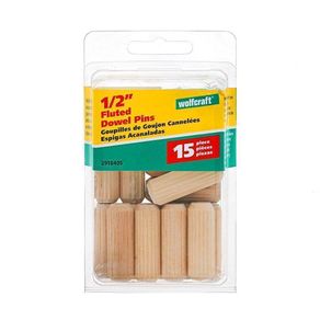 Tarugo P/Madera 1/2 Plg Estándar 15 Unidades - Wolfcraft