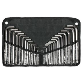 Set de 30 Llaves Allen Largas Std/Mm Punta Bola con Estuche