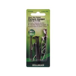 Gancho Para Cuadros 100 Lbs De 2 Pzs Color Plateado - Hillman Anchorwire