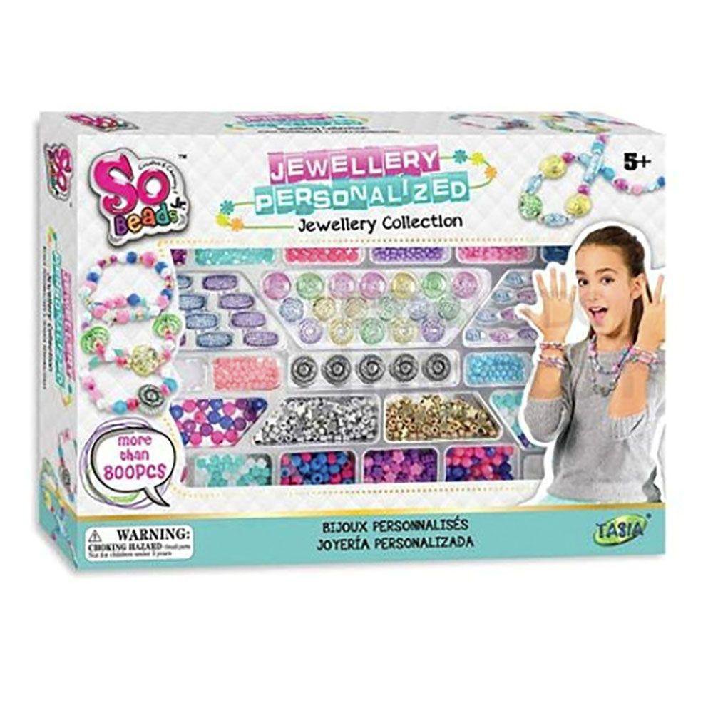 Set de Joyería Personalizable de 800 Piezas para 5+ Años Set de Joyas Personalizables