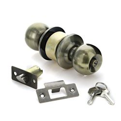 Cerradura Cilindro Esfera Dormitorio Latón Antiguo - Pro-Lock