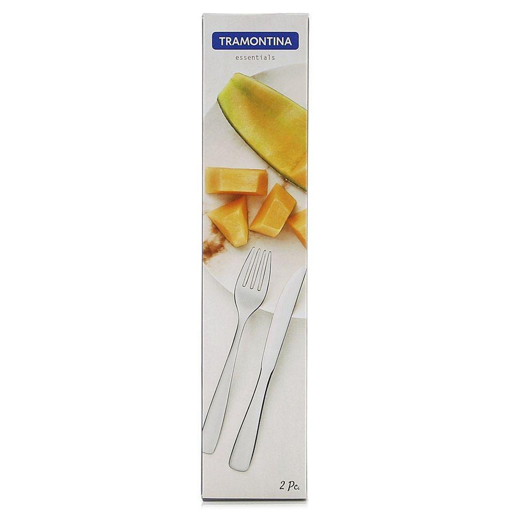 Set de 2 Cubiertos Essentials para Fruta Color Plateado